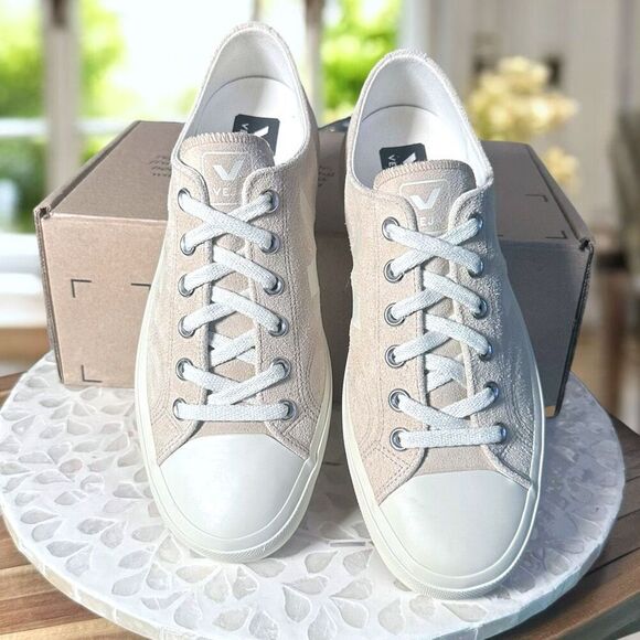 VEJA Wata II Low Leather Suede Almond Pierre Sneakers Shoes Size EU 42 US Women - Picture 3 of 12